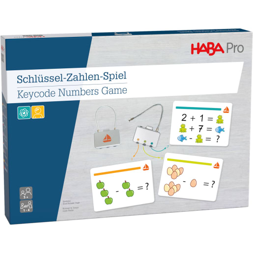 WEHRFRITZ Schlüssel Zahlen Spiel | ab 5+ Jahre | Lernspiele | Für Aufmerksamkeit und Konzentration, Grundrechenarten, Mathematische Kompetenz, Krippe 