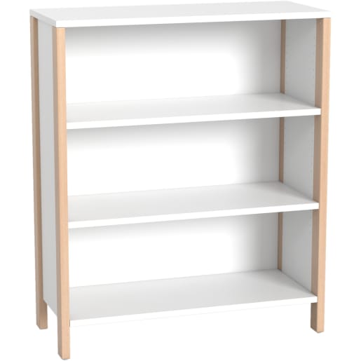 WEHRFRITZ Regalschrank Linus, offen, B 110,4 x H 131,8 (mit Füßen) x T 45,7 cm | ab 0+ | Hochschränke und mittelhohe Schränke | Für Krippe & 