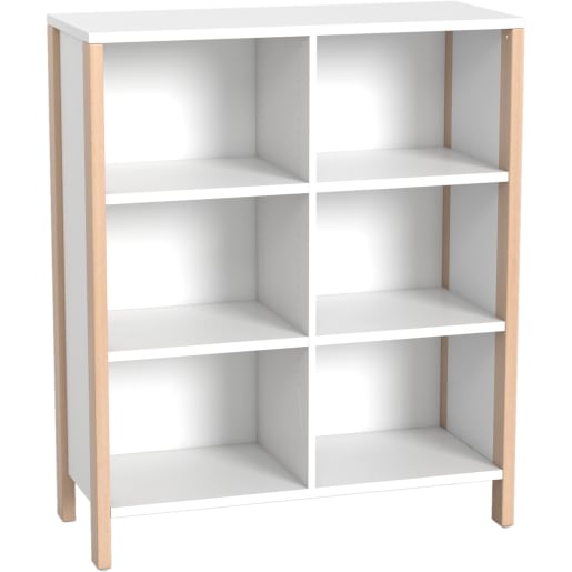WEHRFRITZ Regalschrank Linus, offen, B 110,4 x H 131,8 (mit Füßen) x T 45,7 cm | ab 0+ | Hochschränke und mittelhohe Schränke | Für Krippe & 