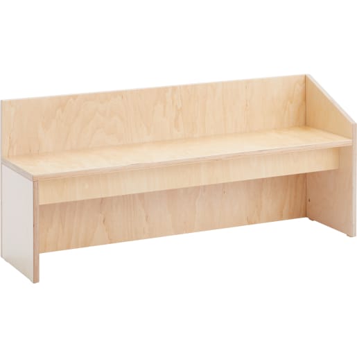 WEHRFRITZ Bank mit 1 Armlehne, Ecke offen, Sitzhöhe 35 cm | ab 5+ Jahre | Mehrzweckbänke | Für Krippe & Kindergarten, Schule & Hort