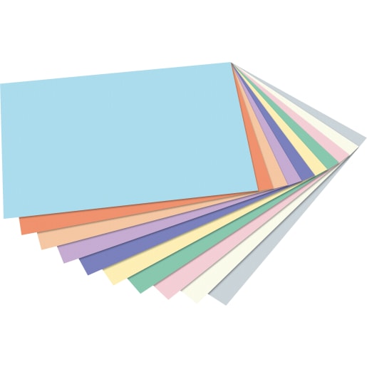 folia Tonpapier-Paket, pastell,100 Bogen
