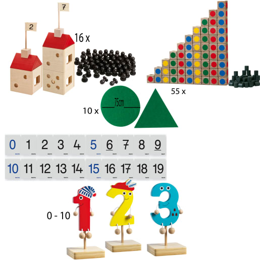 WEHRFRITZ Willys Grund-Set | ab 3+ Jahre | Lernspiele | Für Krippe & Kindergarten, Schule & Hort