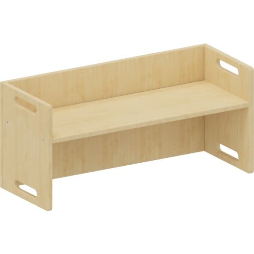 WEHRFRITZ Wendebank, Sitzhöhen 12, 21, 26 cm, Kindergartenbank Holz, stapelbar