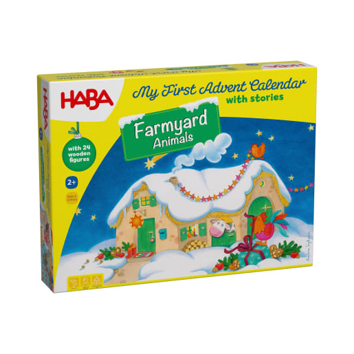 HABA Mein erster Adventskalender – Farmyard Animals, englisch, ab 2 Jahren, 19-24Monate