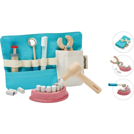 PlanToys Zahnarzt-Set, 13-teilig