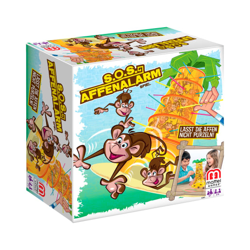 Mattel S.O.S. Affenalarm | ab 5+ Jahre | Reaktionsspiele | Für Krippe & Kindergarten, Schule & Hort, Therapie & Pflege